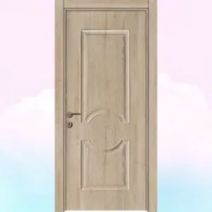 Oval Göbekli Meşe Melamin Kapı